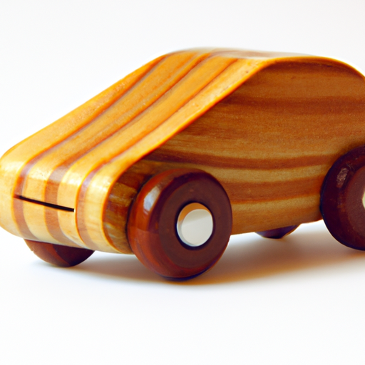 Sleek Wooden Car